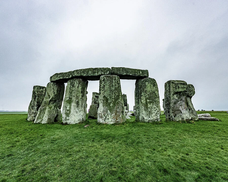 The monumental standing stones of Stonehenge on England’s Salisbury Plain.